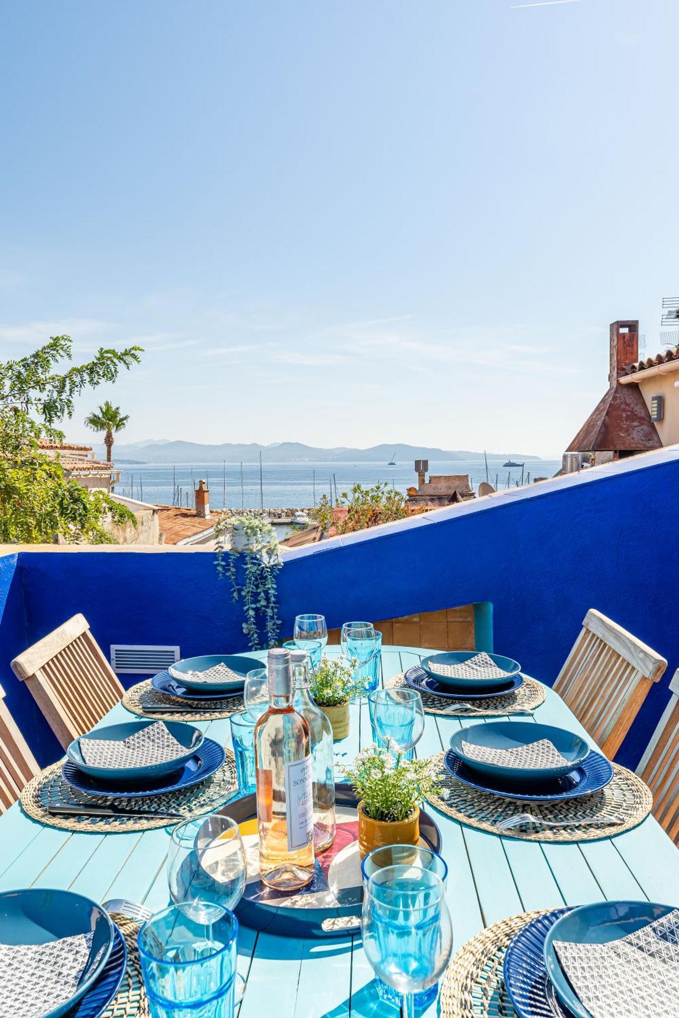 Casa Azul - Magnifique Duplex Coeur Historique 4 Chambres Avec Terrasse Vue Mer Ла-Сьота Экстерьер фото