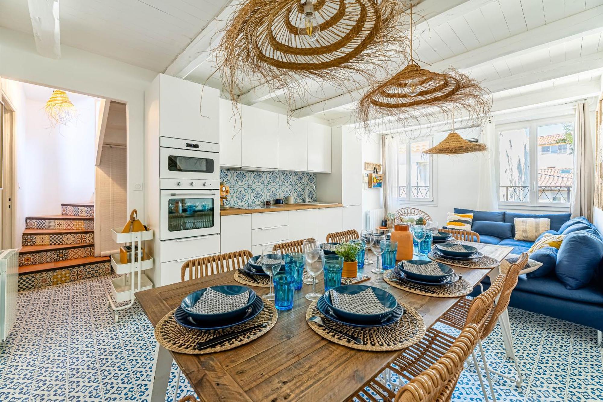 Casa Azul - Magnifique Duplex Coeur Historique 4 Chambres Avec Terrasse Vue Mer Ла-Сьота Экстерьер фото